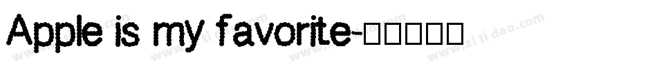 Apple is my favorite字体转换